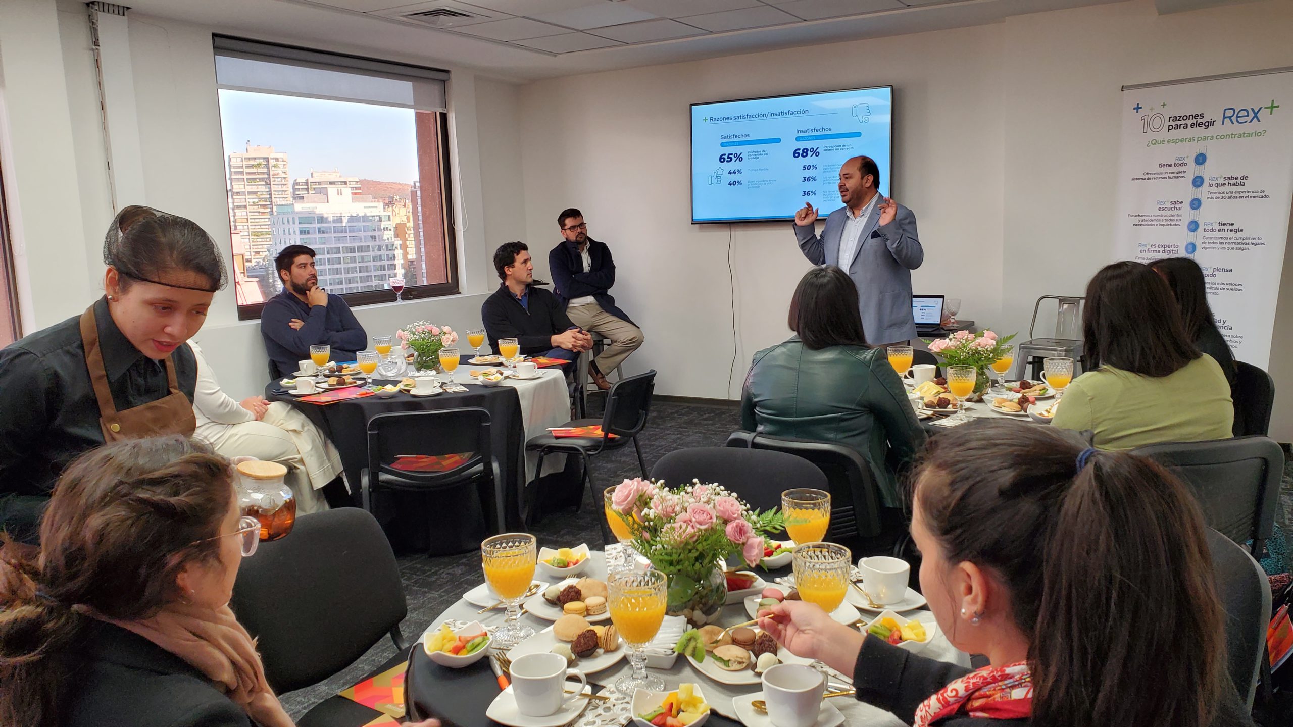 Desayuno ejecutivo sobre la ley de 40 horas laborales