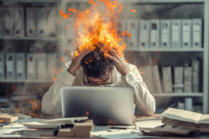Colaborador en estado de burnout